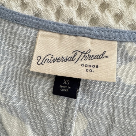 Universal Thread Blue Sleeveless V-Neck Sundress - NWOT szXS - Picture 2 of 5